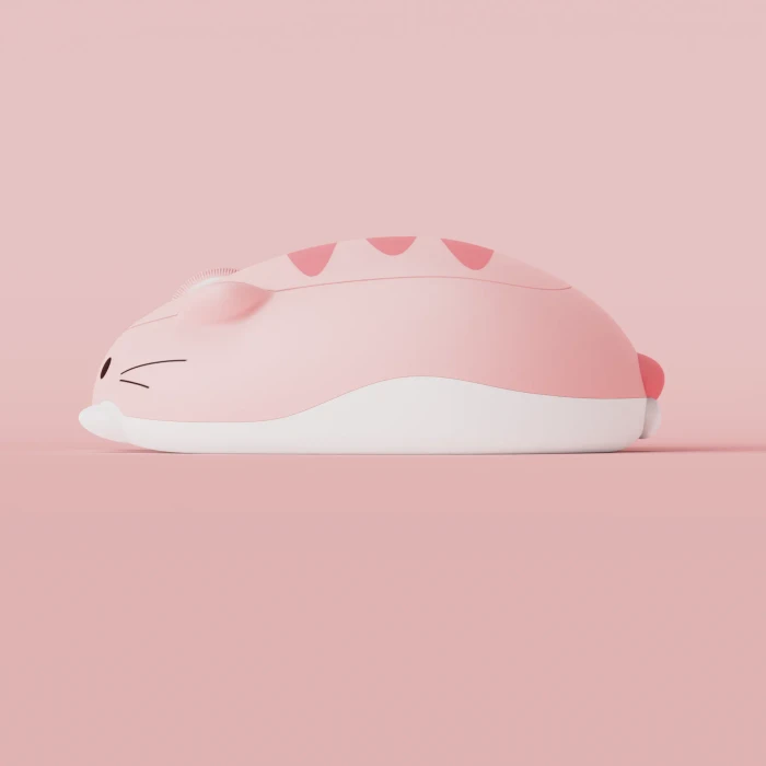 Akko x Waigua Cat Theme Wireless Mouse, Pink Angie, USB