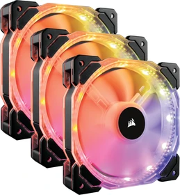Corsair Air Series HD120 LED RGB High Static Pressure PWM, LED-Steuerung, Lüftersteuerung, 120mm, 3er-Pack