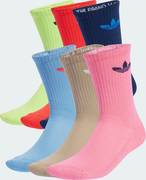 adidas Trefoil Cushion Crew Socken, 6 Paare