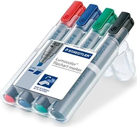 Staedtler Lumocolor Flipchartmarker 356 B sortiert, 4er-Set