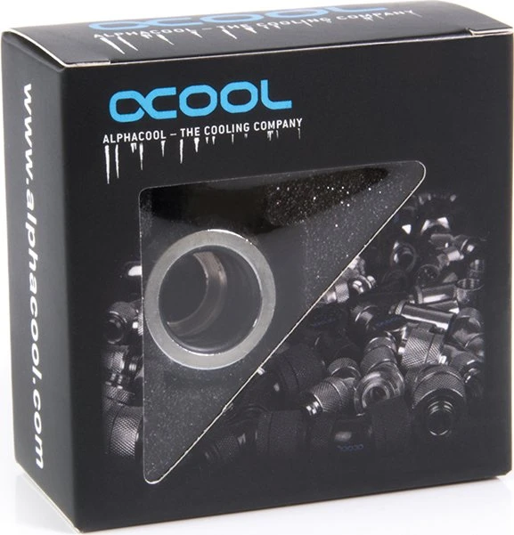 Alphacool Eiszapfen Rohranschluss G1/4" auf 14mm, chrome