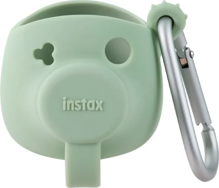 Fujifilm Instax PAL Silikontasche mit Karabinerhaken grün