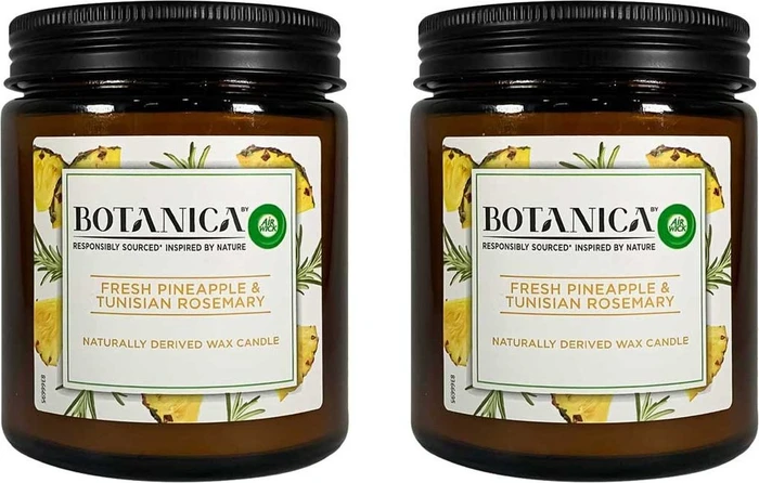 Air Wick Botanica Ananas & Tunesischer Rosmarin Duftkerze, 500g