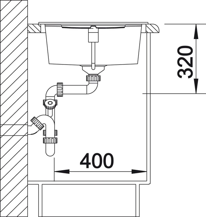 Blanco Metra XL 6 S Einbau Becken reversibel felsgrau