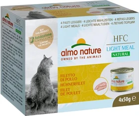 almo nature HFC Natural Light Meal Cat Mega, Hühnerfilet, 200g (4x 50g)