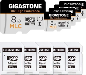 Gigastone 10x High Endurance R85/W15 8GB Kit, UHS-I U1, Class 10, 5er-Pack