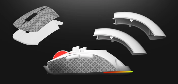 Genesis Zircon XIII Custom Wireless Gaming Mouse weiß, USB