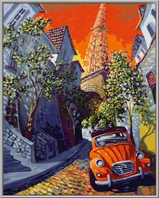 Schipper Arts & Crafts Malen nach Zahlen The Little Red Citroën nach Miguel Freitas