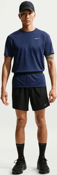 Nike Stride Dri-FIT ADV Funktionsshirt kurzarm midnight navy/reflective silver (Herren)