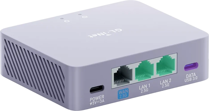 GL.iNet Desktop 2.5G Gateway, 3x RJ-45