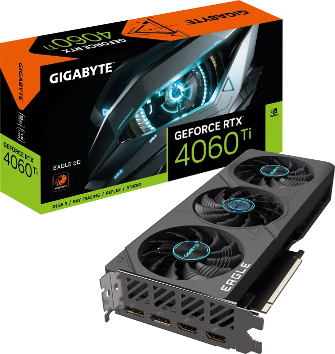 GIGABYTE GeForce RTX 4060 Ti Eagle OC 8G, 8GB GDDR6, 2x HDMI, 2x DP