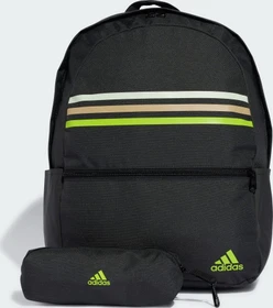 adidas Classic Horizontal 3-Streifen black/solar slime