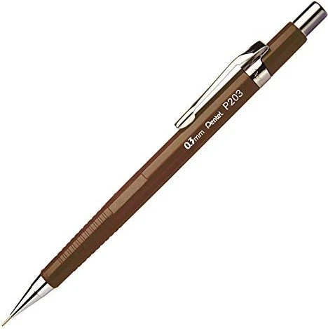 Pentel P200 Druckbleistift HB 0.3mm graphit, braun