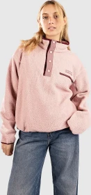 Columbia Helvetia II Cropped Sherpa Half Snap Fleece Pullover eraser pink/fig/rich wine (Damen)