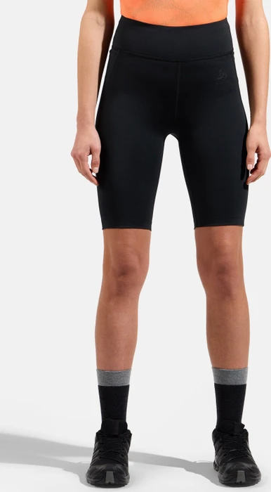 Odlo Ascent Tights Laufhose kurz schwarz (Damen)