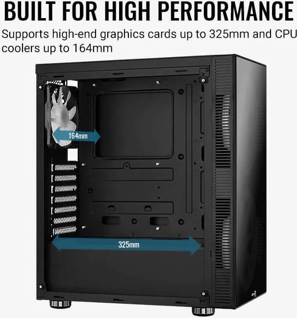 AeroCool Python, Glasfenster