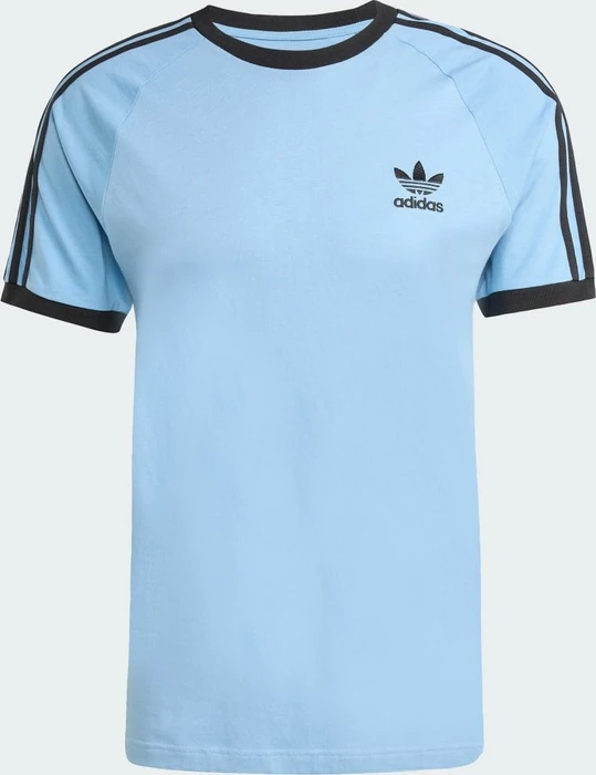 adidas Adicolor Classics 3-Streifen T-Shirt kurzarm ash blue/black (Herren)