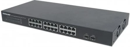 Intellinet Rackmount Gigabit Switch, 24x RJ-45, 2x SFP