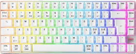 Cherry Xtrfy K33 Compact Wireless, weiß, LEDs RGB, USB/Bluetooth, ND (G8D-24030PAAPN-0)