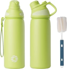 FJbottle Magnetische Isolierflasche 600ml olivgrün