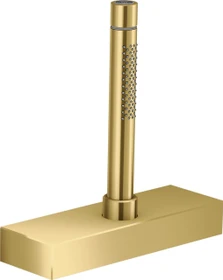 Hansgrohe Axor Edge Stabhandbrause Wannenrand-Set polished goldoptik
