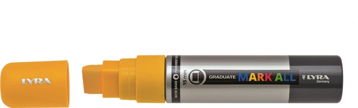 Lyra Graduate Mark All Permanentmarker 15mm gelb