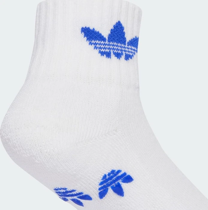 adidas Anti-Slip Socken white/lucid blue/lucid red, 2 Paare (Junior)