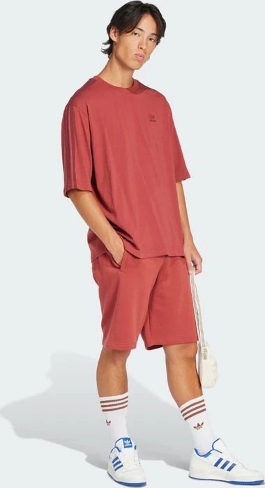 adidas Adicolor Oversized T-Shirt kurzarm preloved ruby (Herren)