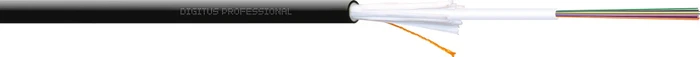 Digitus 4 Fasern, Dca, LSZ, A/I-DQ (ZN) BH 9/125µm, OS2, ohne Stecker, 1m, schwarz