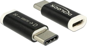 DeLOCK Adapter USB-C 2.0 [Stecker]/USB Micro-B 2.0 [Buchse], schwarz (65678)