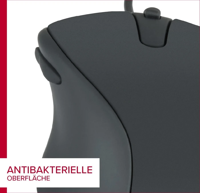 Speedlink AXON Silent & Antibacterial Mouse, schwarz, USB