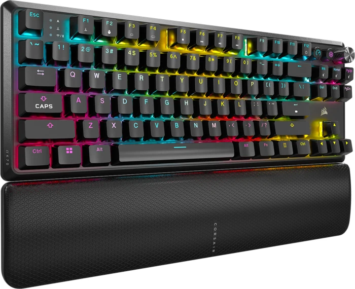 Corsair Gaming K70 CORE TKL WIRELESS RGB, schwarz, MLX RED V2, USB/Bluetooth, US
