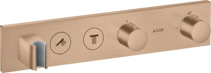 Hansgrohe Axor ShowerSolutions Thermostatmodul Select 460/90 Unterputz für 2 Verbraucher brushed red gold