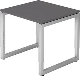 Hammerbacher Ergonomic Plus R-Serie RS08/5/G Schreibtisch 80x80cm grau/graphit