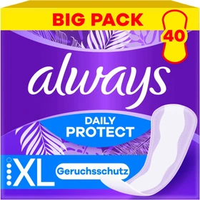Always Dailies Extra Protect long plus,    40 Stück