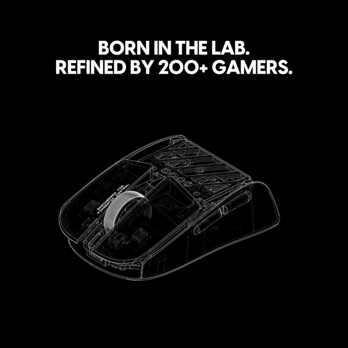 Pulsar Gaming Gears LAB X2F 8K Wireless Fingertip Gaming Maus, schwarz, USB