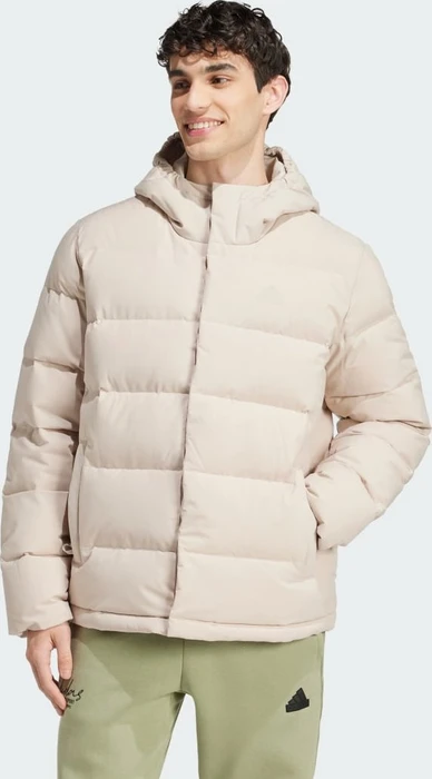 adidas Helionic Hooded Daunen Jacke wonder beige (Herren)