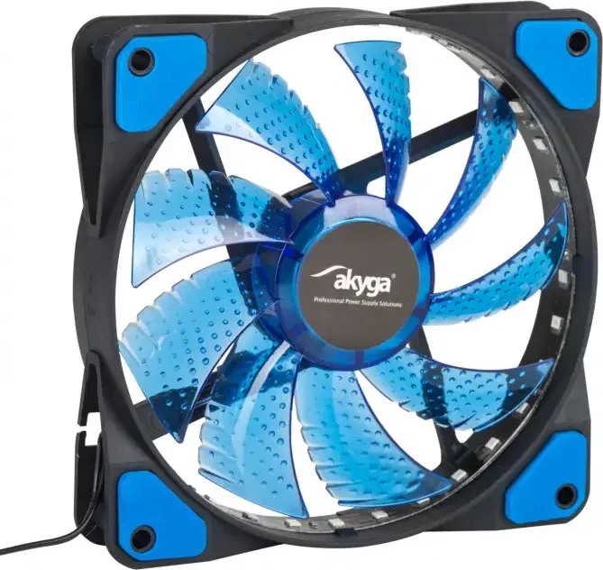 Akyga LED-Lüfter blau, 120mm