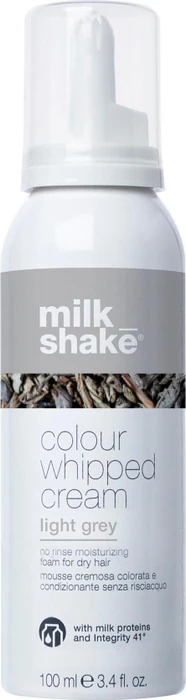 Milk Shake Colour Whipped Cream temporäre Haarfarbe Schaum light grey, 100ml