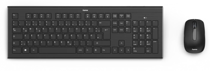 Hama Cortino Set Funk Tastatur und Maus, USB, DE