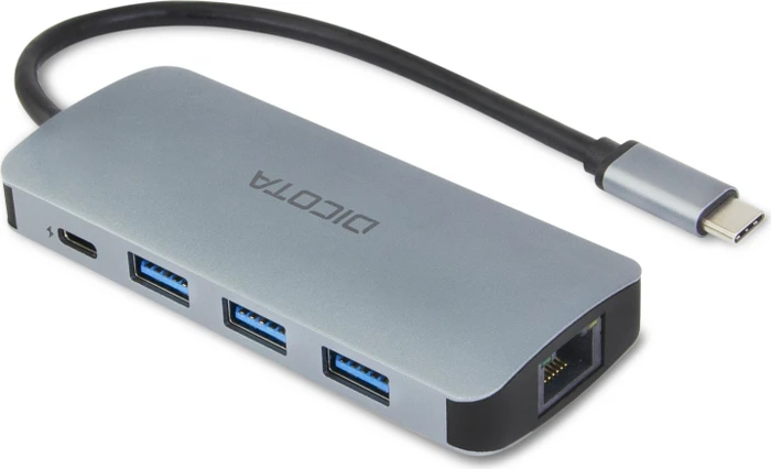 Dicota USB-C 8-in-1 Multi Hub 4K, USB-C 3.0 [Stecker]