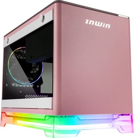 In Win A1 Plus pink, Glasfenster, Mini-ITX, 650W