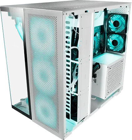 Mars Gaming MC-NOVA2 White, Glasfenster