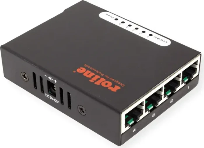 Roline Desktop Gigabit Switch, 4x RJ-45