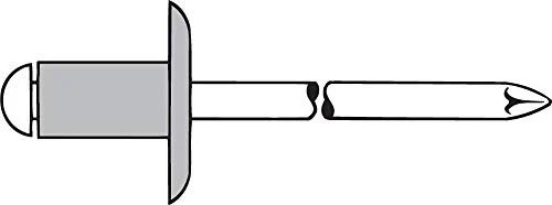 Gesipa Alu/Stahl Großkopf Blindniete 5x8mm, 250 Stück