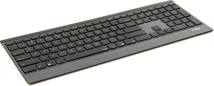 Rapoo E9500M Multi-mode Wireless Keyboard, schwarz, USB/Bluetooth, DE