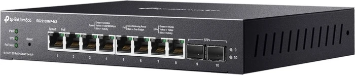 TP-Link Omada SG2200 Desktop 2.5G Smart Switch, 8x RJ-45, 2x SFP+, 160W PoE+