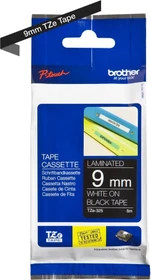 Brother TZe-325 Beschriftungsband, 9mm, weiß/schwarz