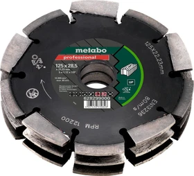 Metabo Professional UP Universal DIA-FS3 Diamanttrennscheibe, 125x28.5x22.23mm, 1 Stück