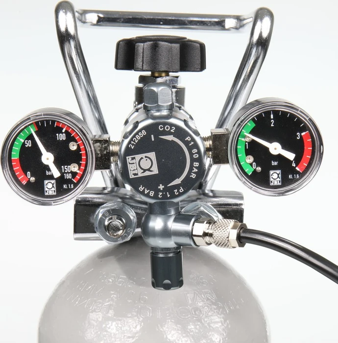 JBL PRO FLORA CO2 Regulator Advanced, Präzisions-Druckminderer für Einweg und Mehrweg CO2 Druckflaschen